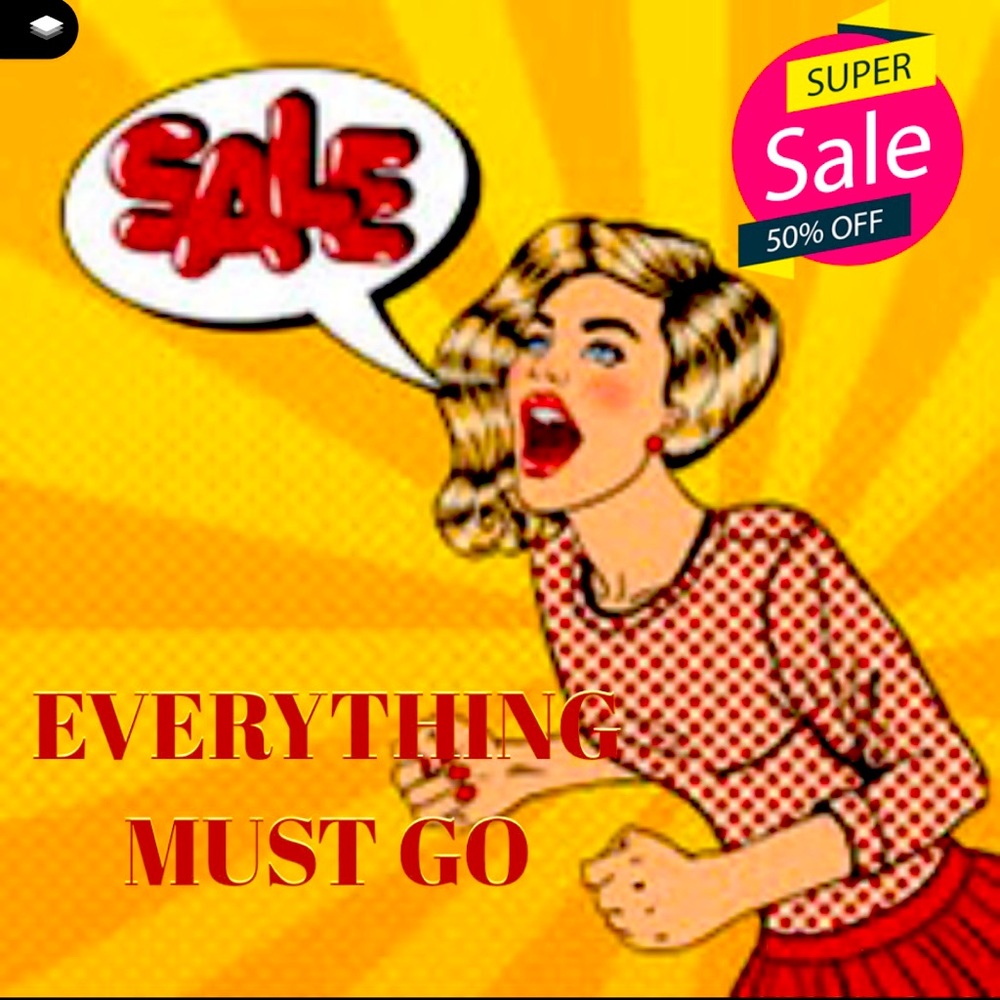 CLOSET CLEAROUT 🛍🛑EVERYTHING MUST GO ! UPTO 50% off . MOVING SALE 🛑🛍🛍🛍🛍🛍
